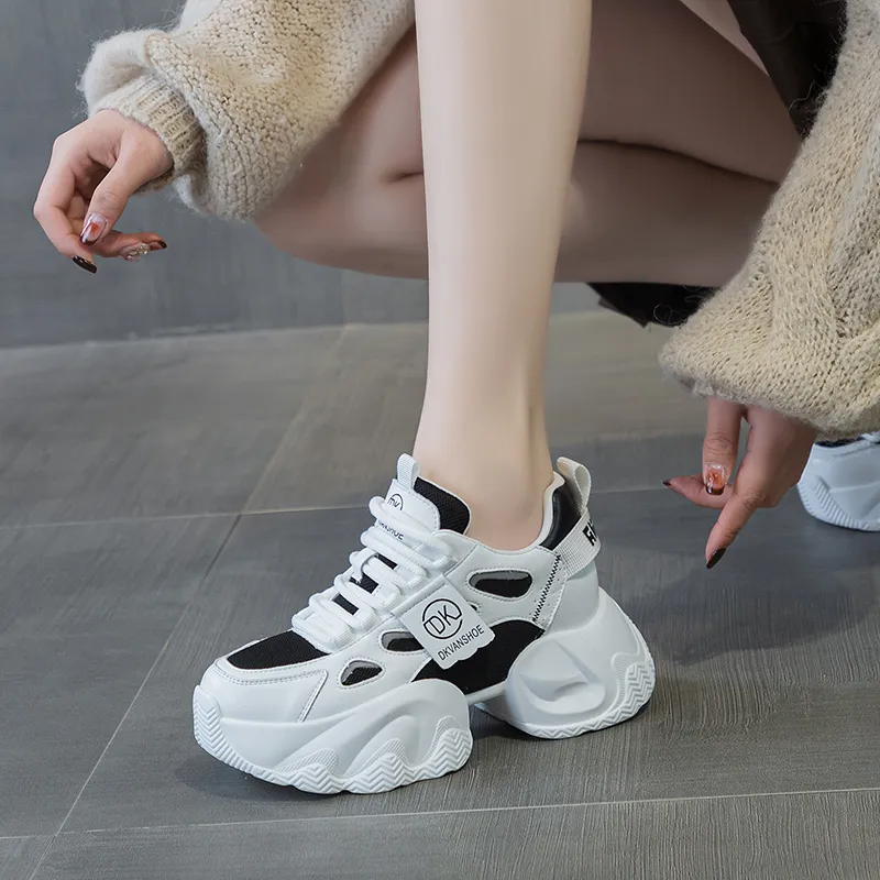 NRDROFFICIAL Anti-Slip And Wear-Resistant Lightweight Low-Top Chunky Sneakers Women's-8