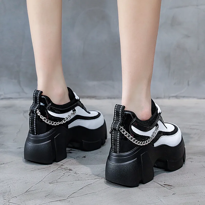 NRDROFFICIAL Chunky Sneakers Women's Low Top White-8