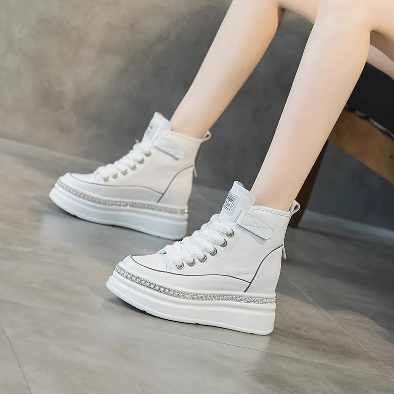 NRDROFFICIAL Cushioning Balance Wear-Resistant Lightweight Water-Resistant Slip-Resistant High-Top Casual Shoes Women's-4