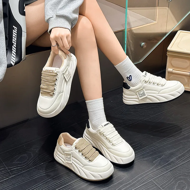 NRDROFFICIAL Cushioned Wear-Resistant Lightweight Water-Resistant Slip-Resistant Low-Top Skateboard Shoes Women's-7