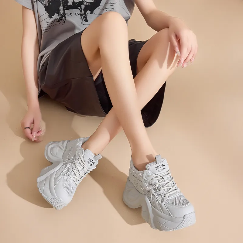 NRDROFFICIAL Lightweight Wear-Resistant And Slip-Resistant Low-Top Chunky Sneakers Women's-11
