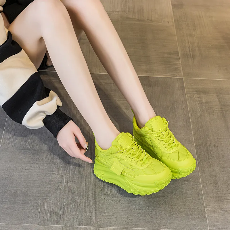 NRDROFFICIAL Anti Slip And Wear Resistant Lightweight Low Top Chunky Sneakers Women's-2