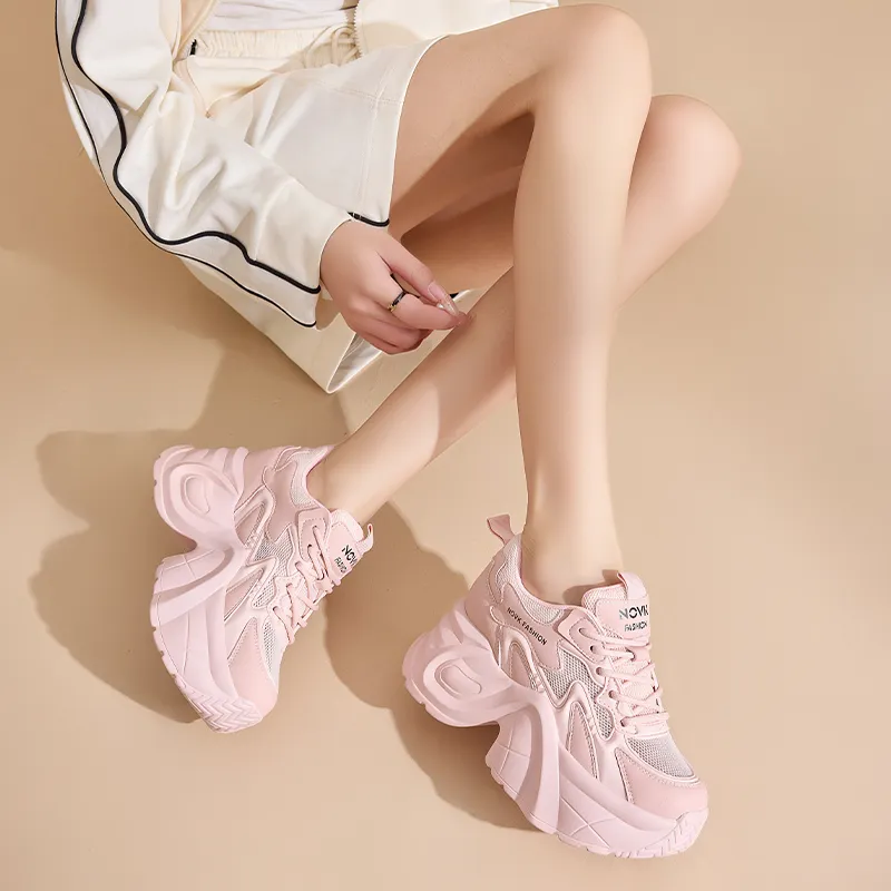 NRDROFFICIAL Lightweight Wear-Resistant And Slip-Resistant Low-Top Chunky Sneakers Women's-16