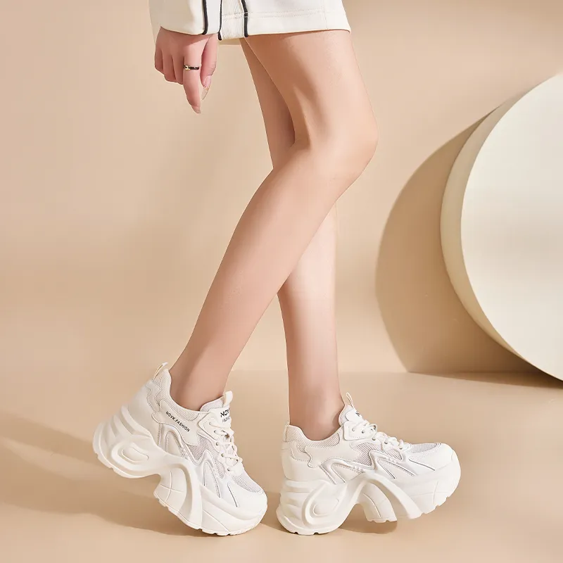 NRDROFFICIAL Lightweight Wear-Resistant And Slip-Resistant Low-Top Chunky Sneakers Women's-4