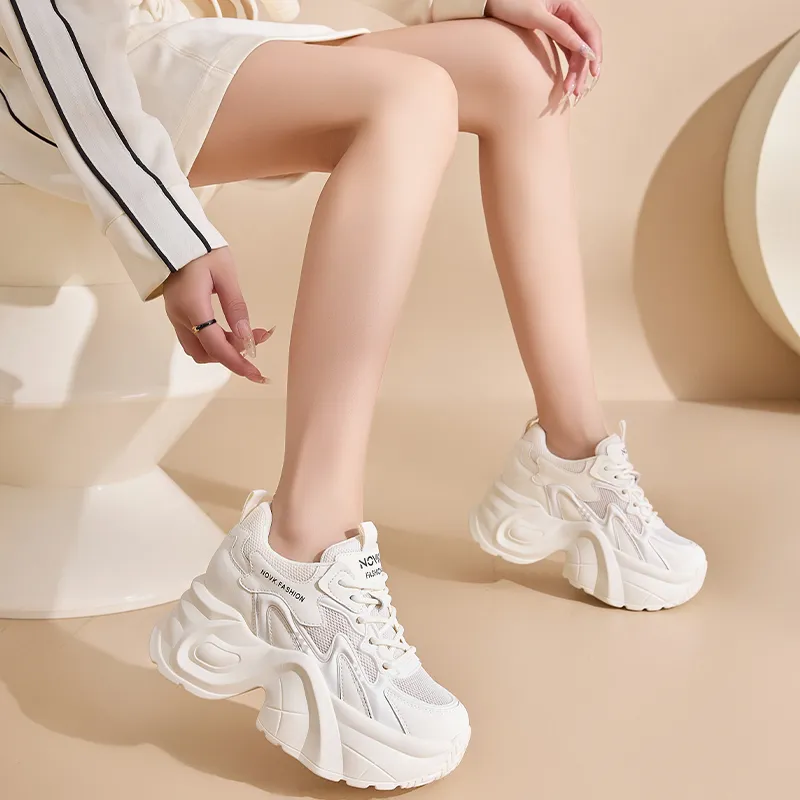 NRDROFFICIAL Lightweight Wear-Resistant And Slip-Resistant Low-Top Chunky Sneakers Women's-2