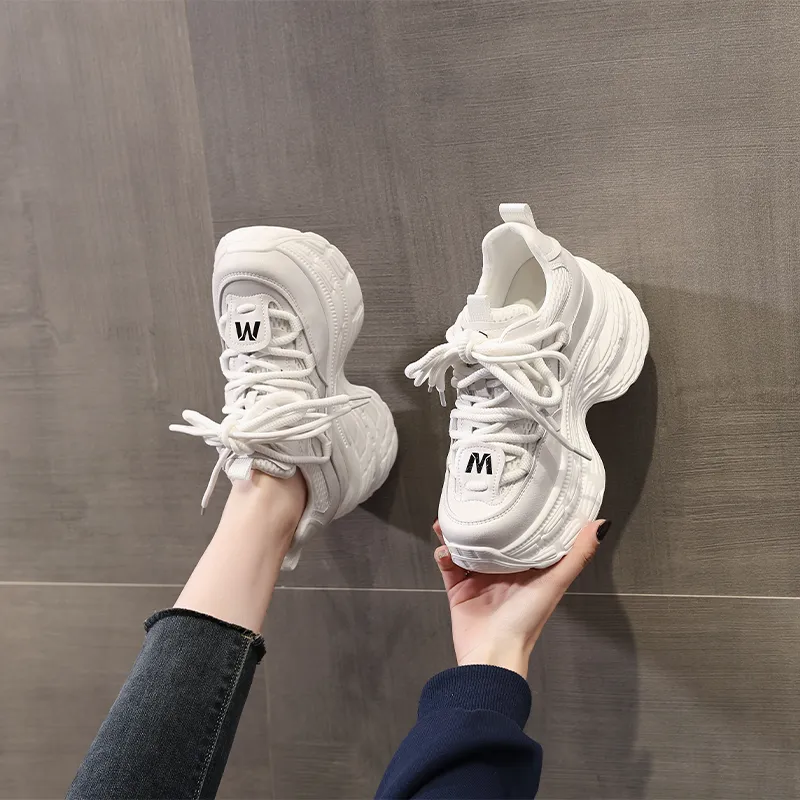 NRDROFFICIAL Cushioned Slip-Resistant Abrasion-Resistant Low-Top Chunky Sneakers Women's-2