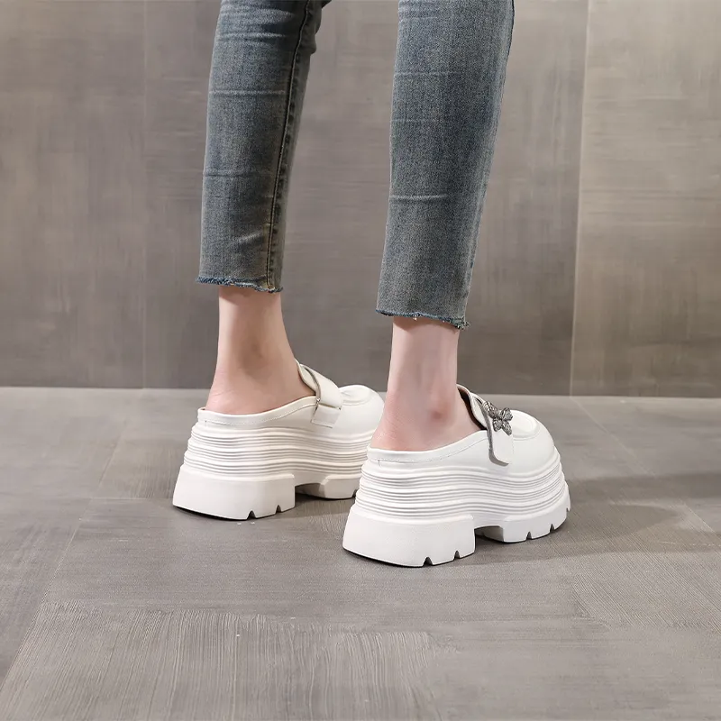 NRDROFFICIAL Antibacterial Slip Resistant Abrasion Resistant Odor Resistant Closed Toe Slippers Women's-8