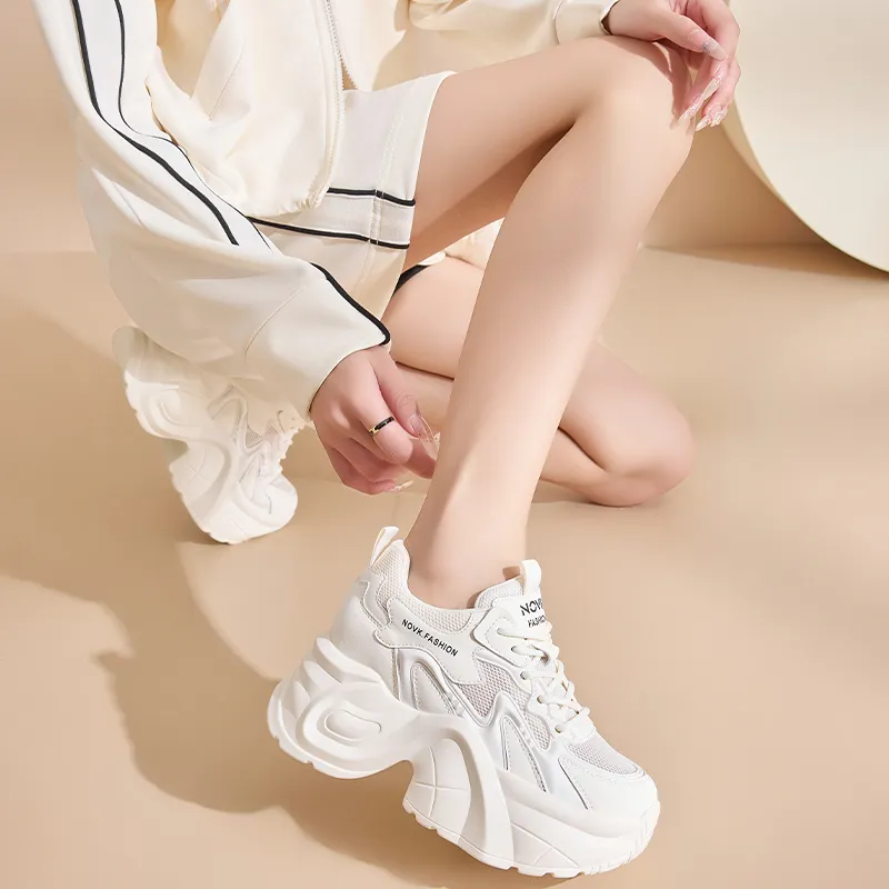NRDROFFICIAL Lightweight Wear-Resistant And Slip-Resistant Low-Top Chunky Sneakers Women's-3