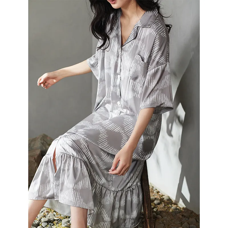 Dream Heart Nightgown Women's Gray-2