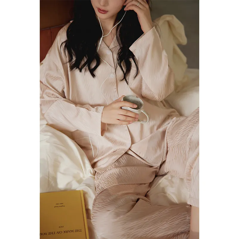 Dream Heart Pajama Set Women's Khaki-1