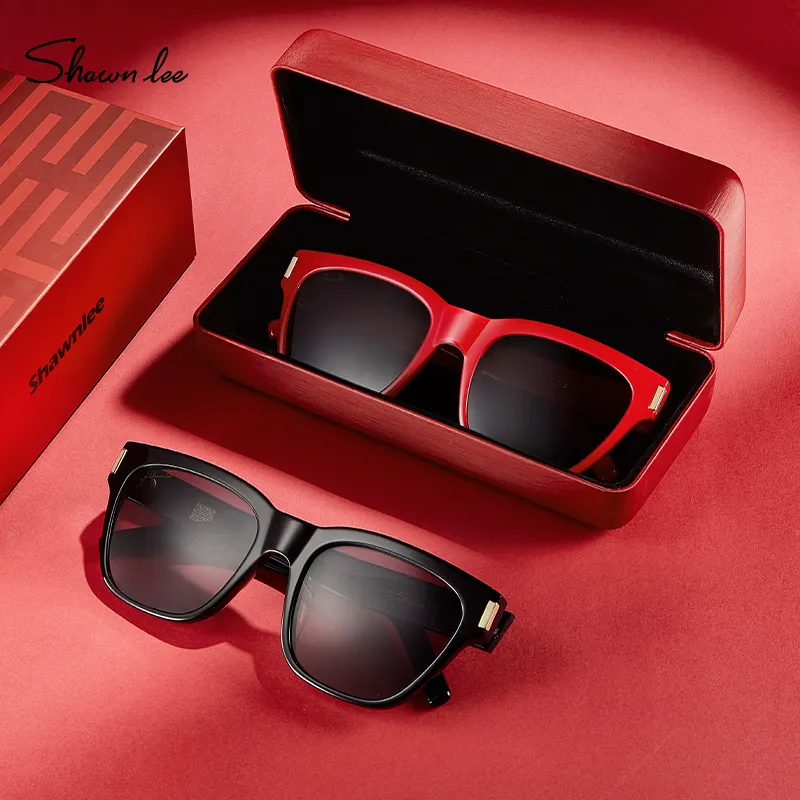 SHAWN LEE Plate Frame Square Sunglasses Unisex-3