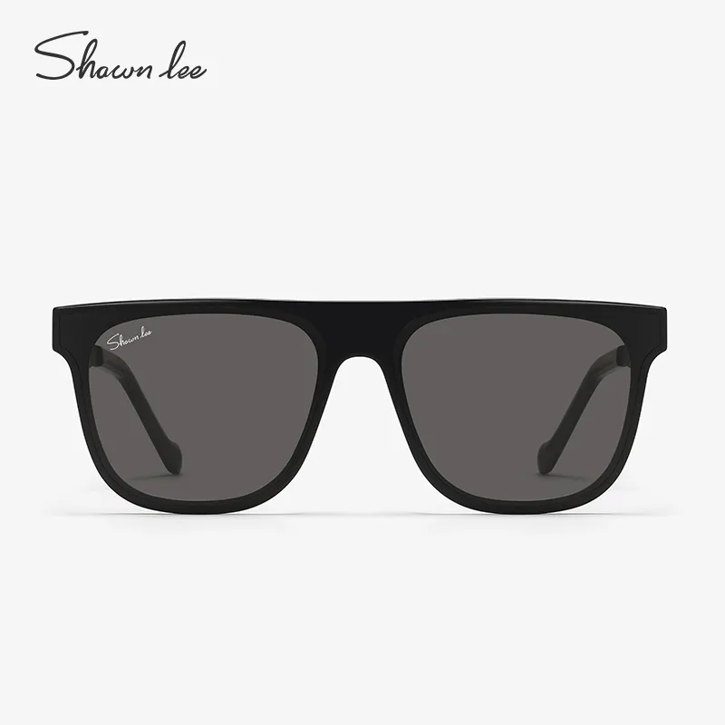 SHAWN LEE Plate Frame Irregular Shape Sunglasses Unisex-1
