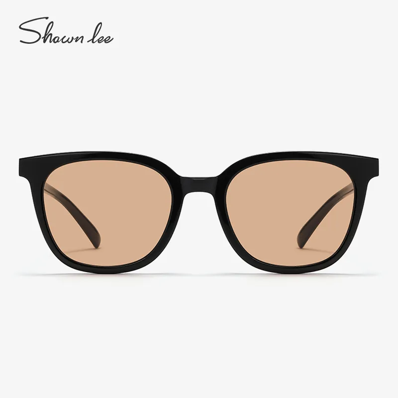 SHAWN LEE Plate Frame Irregular Shape Sunglasses Unisex Blue-3