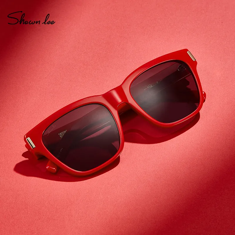 SHAWN LEE Plate Frame Square Sunglasses Unisex-2