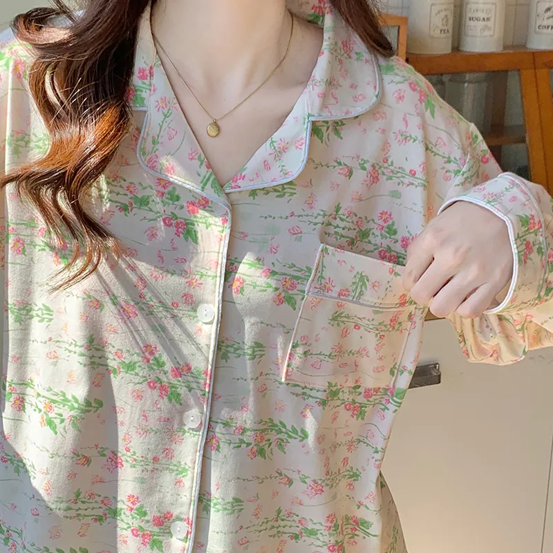 Maultiay Pajama Set Women's Apricot-1