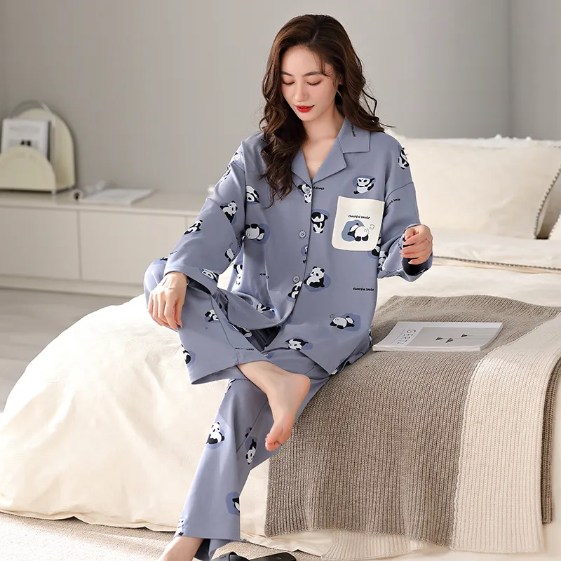 Maultiay Pajama Set Women's Blue-4
