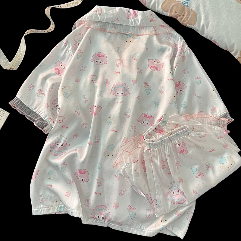 Maultiay Pajama Set Summer Women's-3