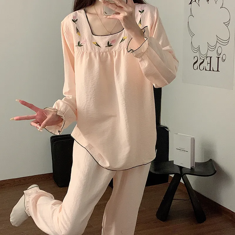 Maultiay Pajama Set Women's Pink-3