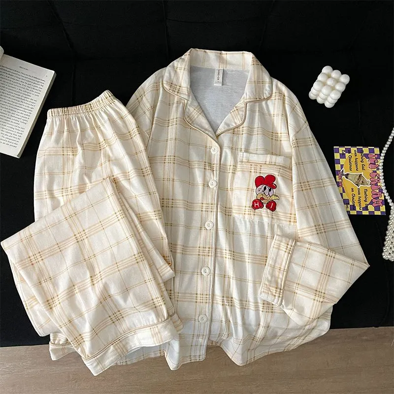 Maultiay Pajama Set Women's Apricot-5