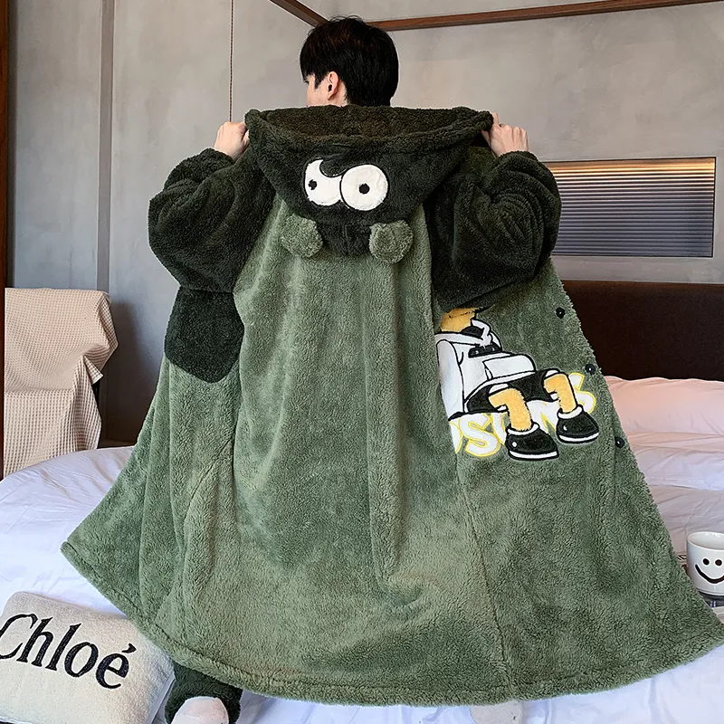 Maultiay Sleep Robe Men's Green-2