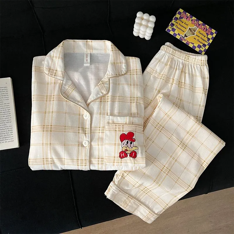 Maultiay Pajama Set Women's Apricot-2