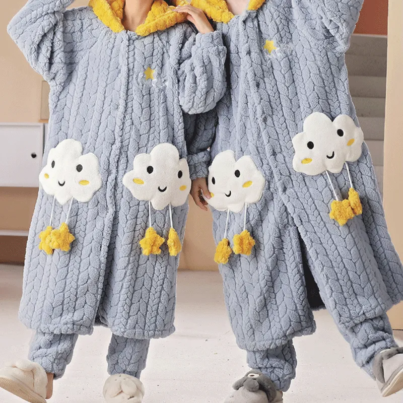 Maultiay Pajama Set Unisex Blue-11