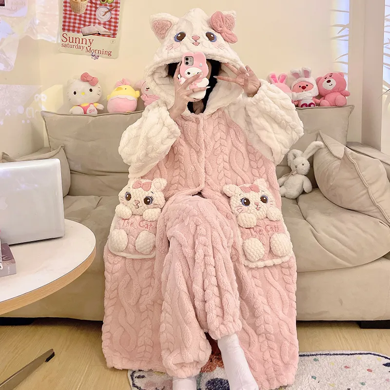 Maultiay Pajama Set Women's Pink-4