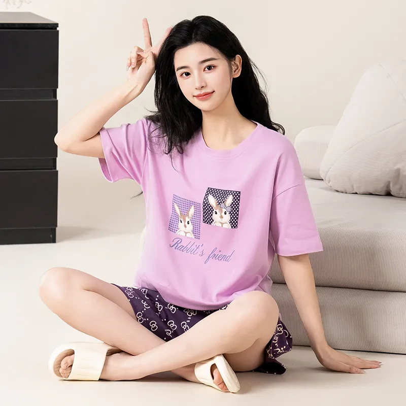 Maultiay Pajama Set Women's Purple-2