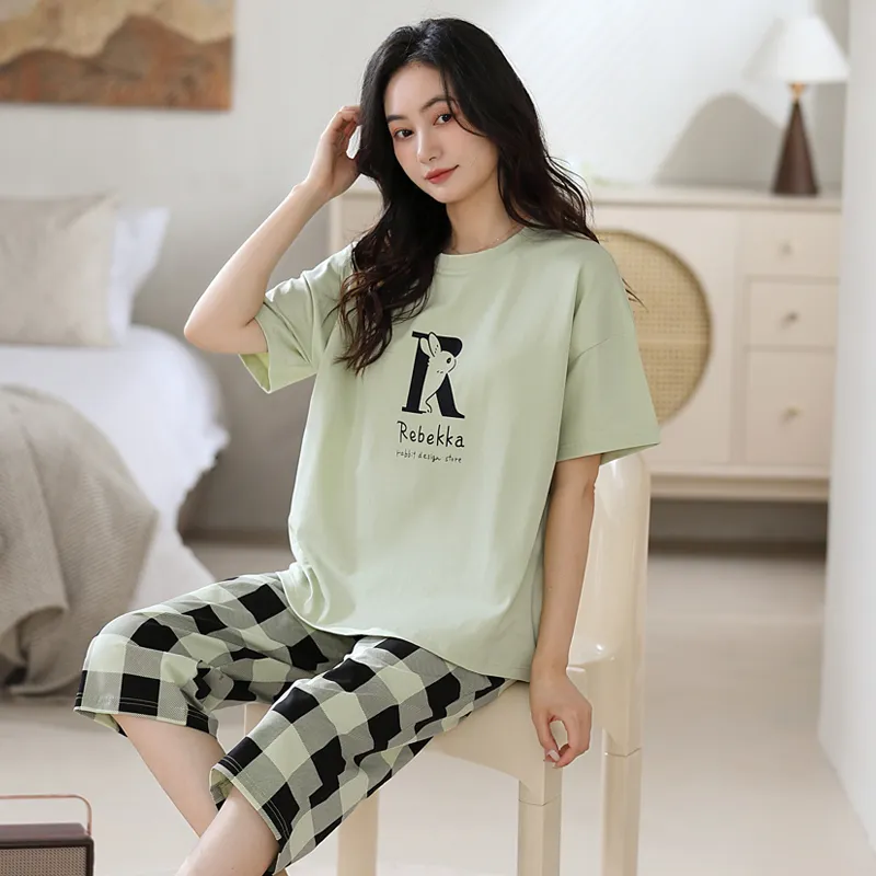 Maultiay Pajama Set Women's Green-3