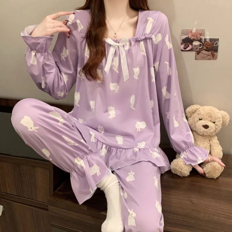 Maultiay Pajama Set Women's Purple-1