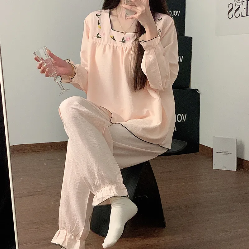 Maultiay Pajama Set Women's Pink-5