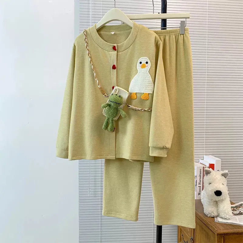 Maultiay Pajama Set Women's Yellow-5