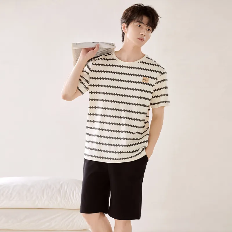 Maultiay Pajama Set Summer Men's-4