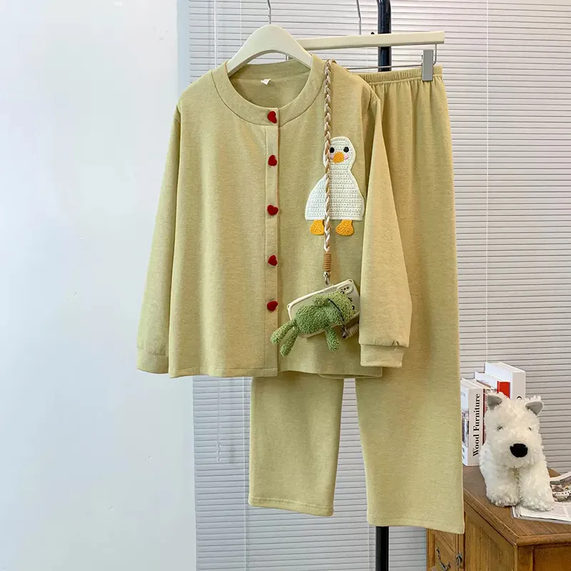 Maultiay Pajama Set Women's Yellow-2