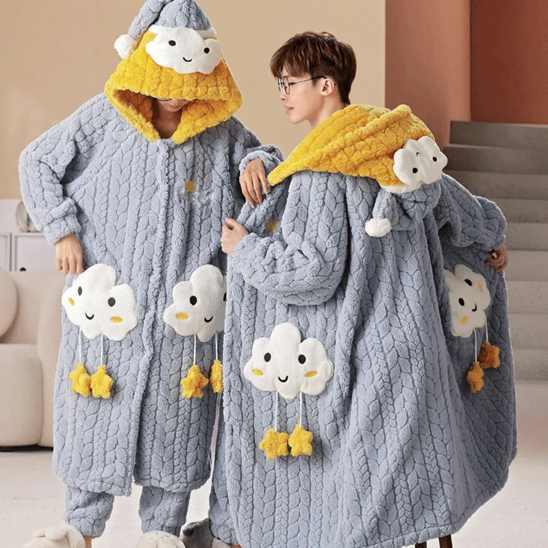Maultiay Pajama Set Unisex Blue-3