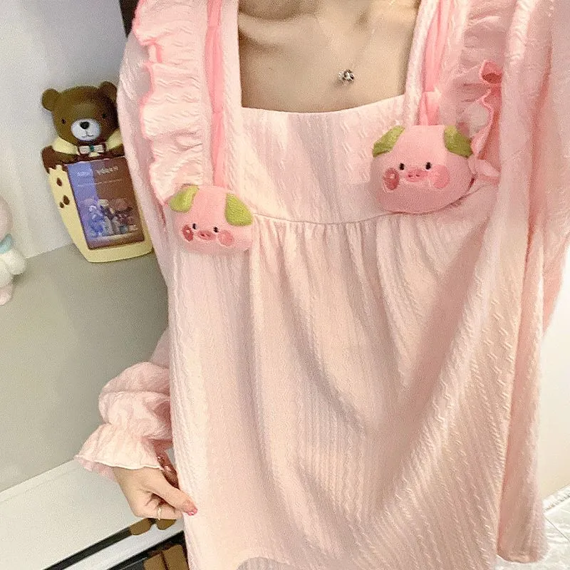 Maultiay Pajama Set Women's Pink-2