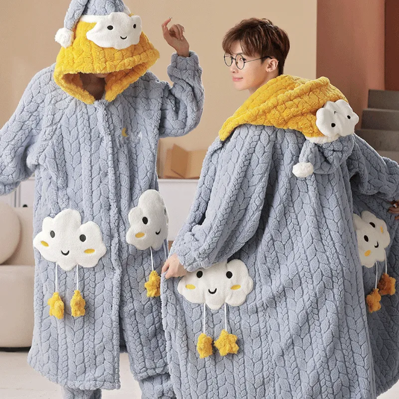 Maultiay Pajama Set Unisex Blue-7