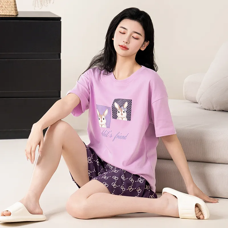 Maultiay Pajama Set Women's Purple-3