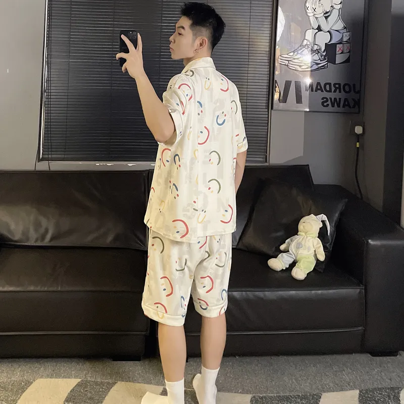 Maultiay Pajama Set Men's Apricot-5