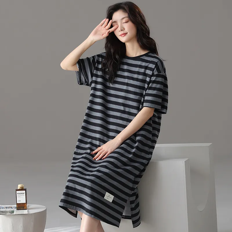Maultiay Nightgown Women's Dark Gray-4