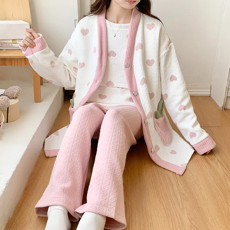 Maultiay Pajama Set Women's Pink-1
