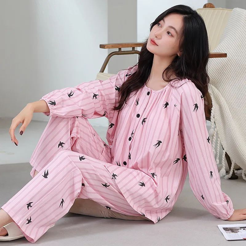 Maultiay Pajama Set Women's Pink-2
