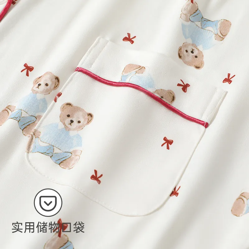 Maultiay Pajama Set Women's Gift Box Set White-3