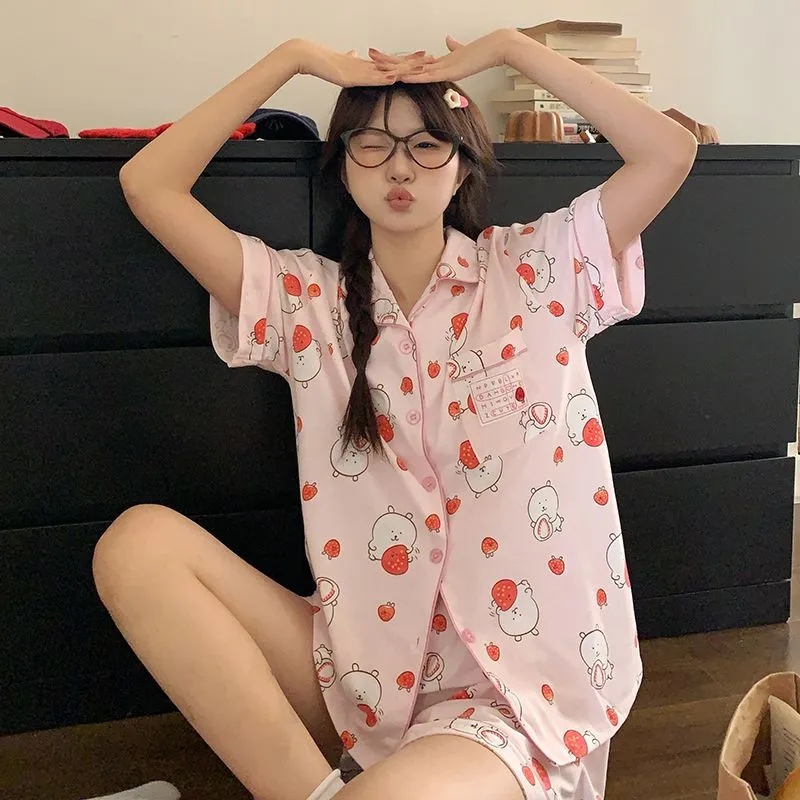 Maultiay Pajama Set Women's Pink-5