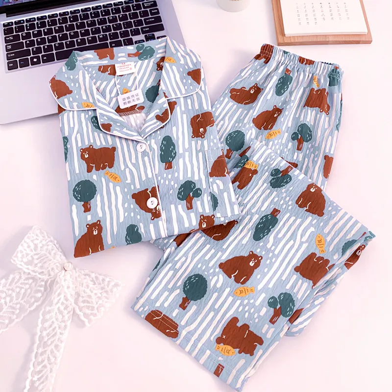 Maultiay Pajama Set Women's Blue-1