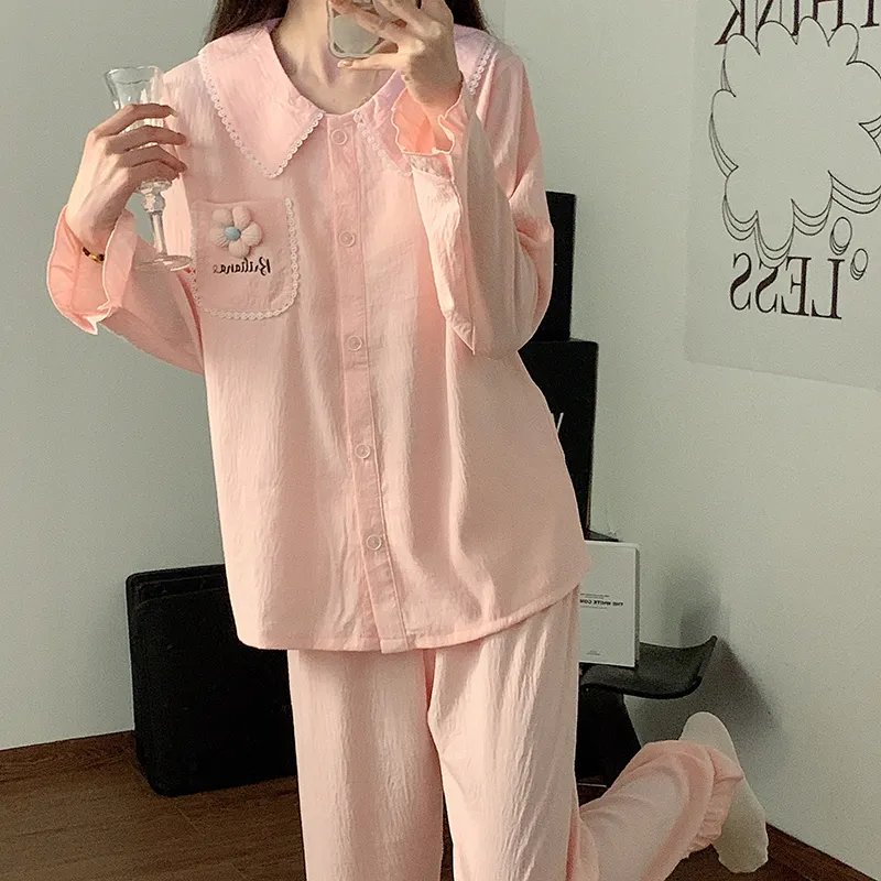 Maultiay Pajama Set Women's Pink-4