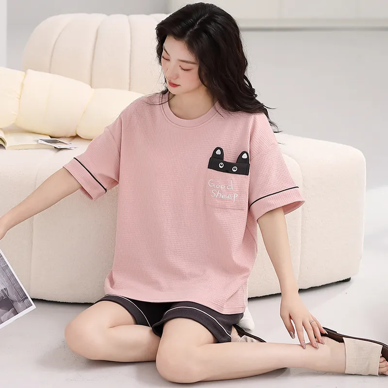 Maultiay Pajama Set Women's Pink-4