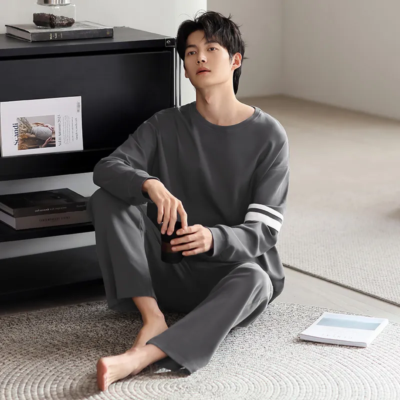 Maultiay Pajama Set Men's Dark Gray-2