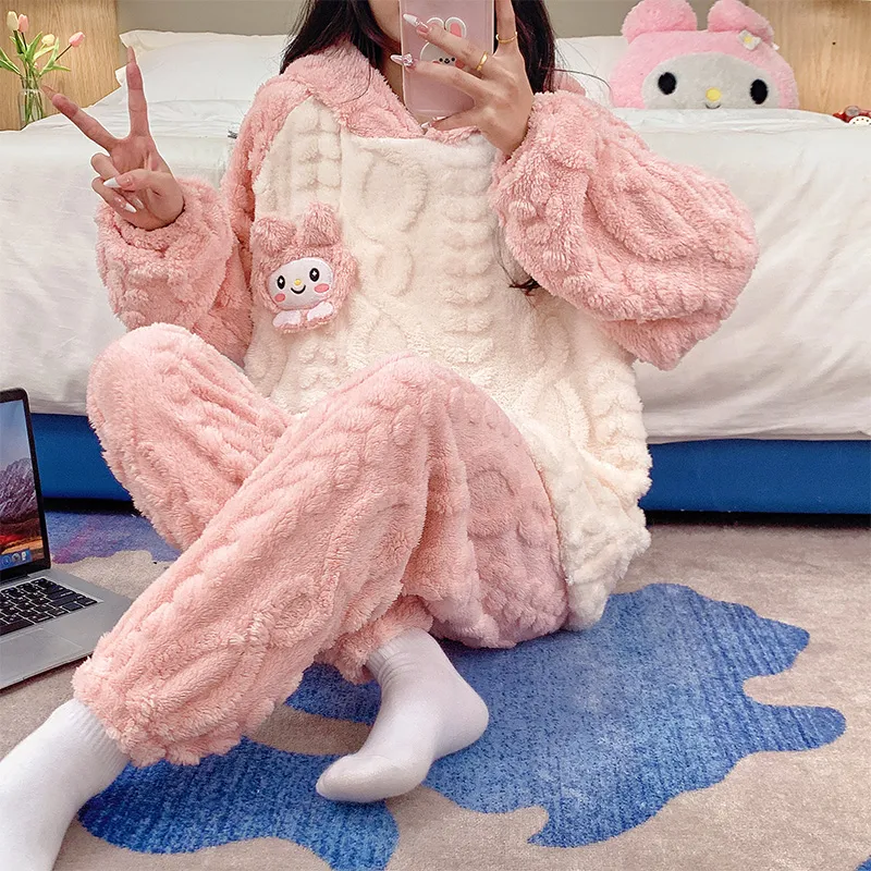 Maultiay Pajama Set Women's Pink-1