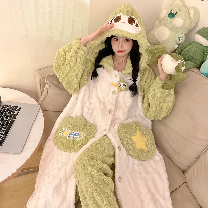 Maultiay Pajama Set Women's Green-4